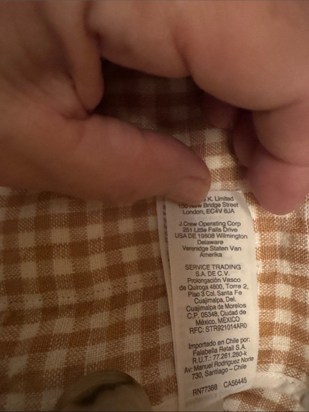 Madewell Tan & White Gingham Blazer - Picture 6 of 9